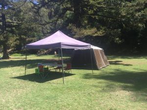 Basin Ku-ring-gai Campsite Set Up - Australia Accommodation